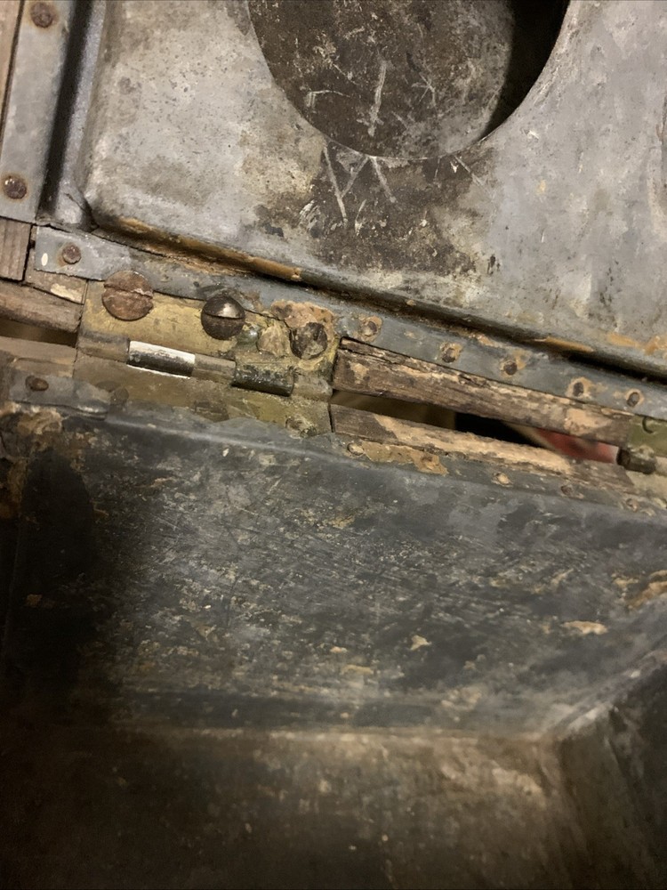 Antique Blasting Box With Metal Interior