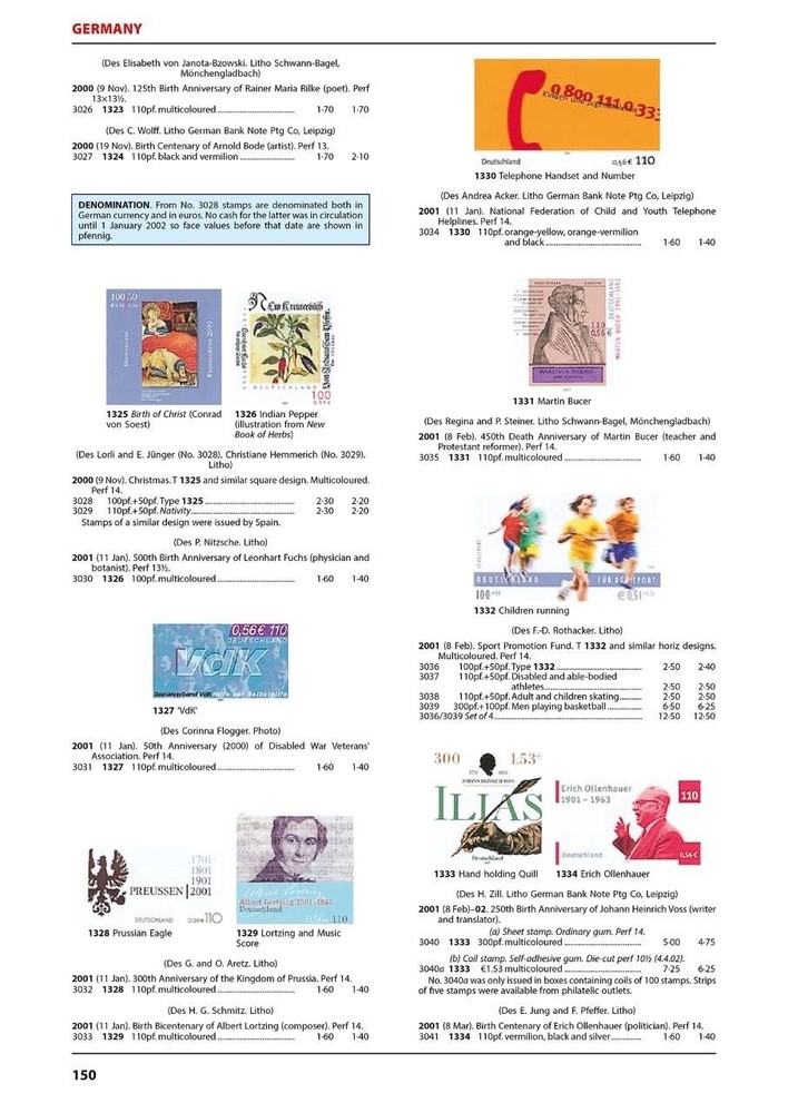 New Stanley Gibbons Stamp Catalogue Germany w Colonies Y Flowers Errors Index +