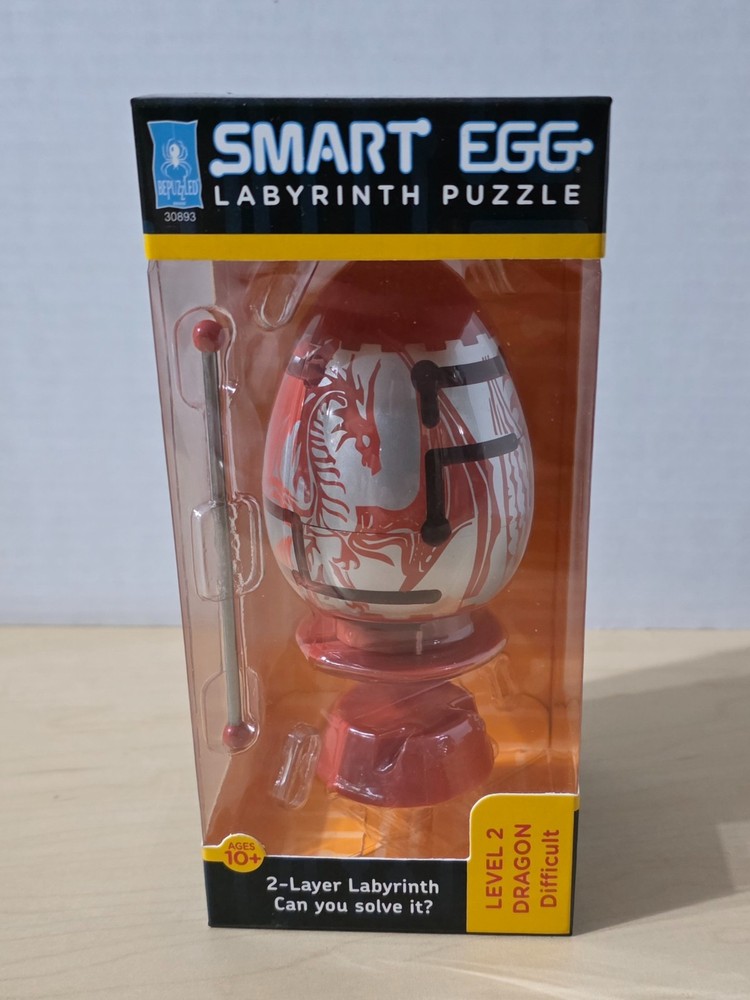 Brand New BePuzzled Smart Egg 2-Layer Labyrinth Dragon Level 2 Difficult Puzzle