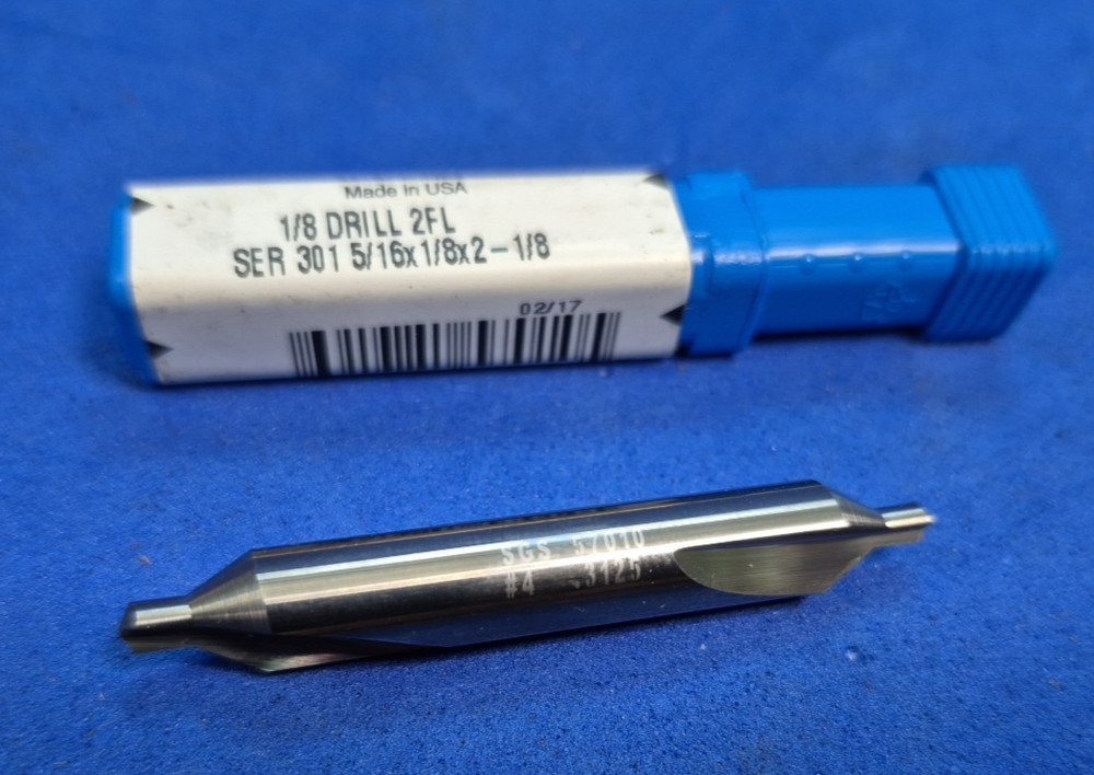 Kyocera / SGS Solid Carbide #4 Drill & Countersink PN: 57010