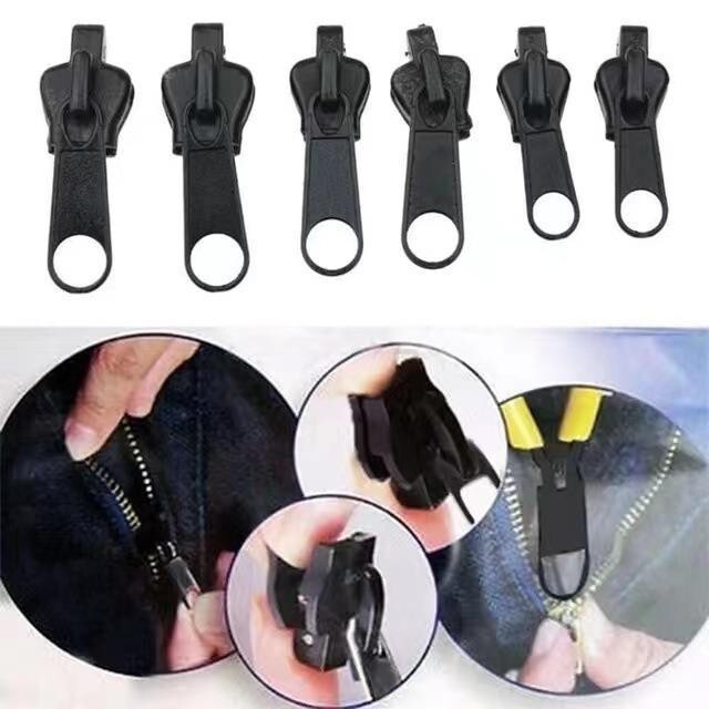 Zip Replacement Zipper Slider Instant Repair Universal Puller Kit Sizes