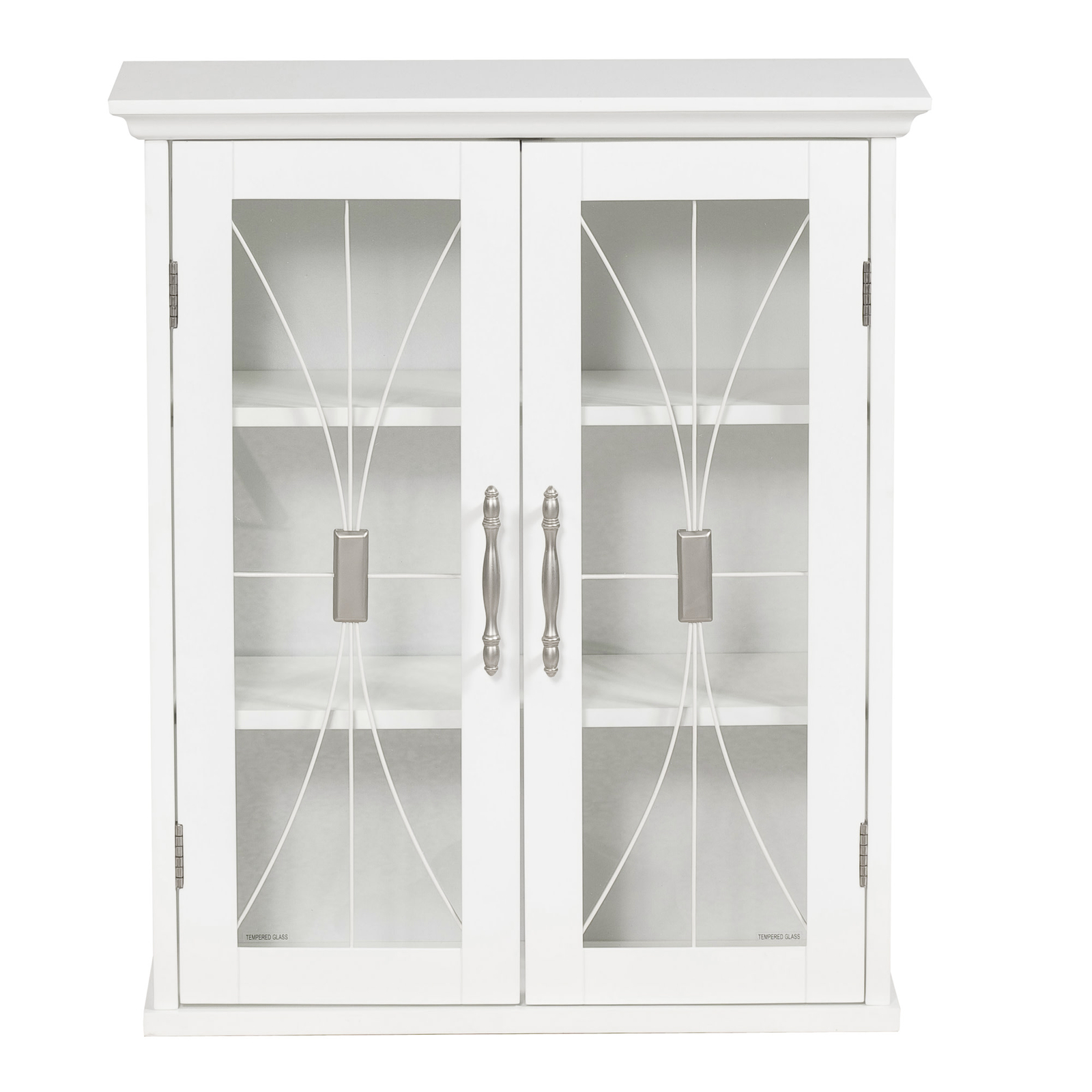 Delaney Removable Wooden Wall Cabinet with 2 Doors White
