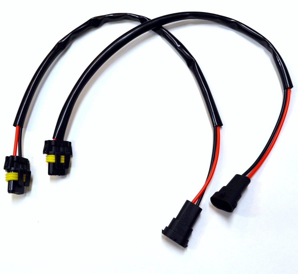 Conversion Wire H11 to 9006 Two Harness Fog Light Bulb Socket Plug Connector