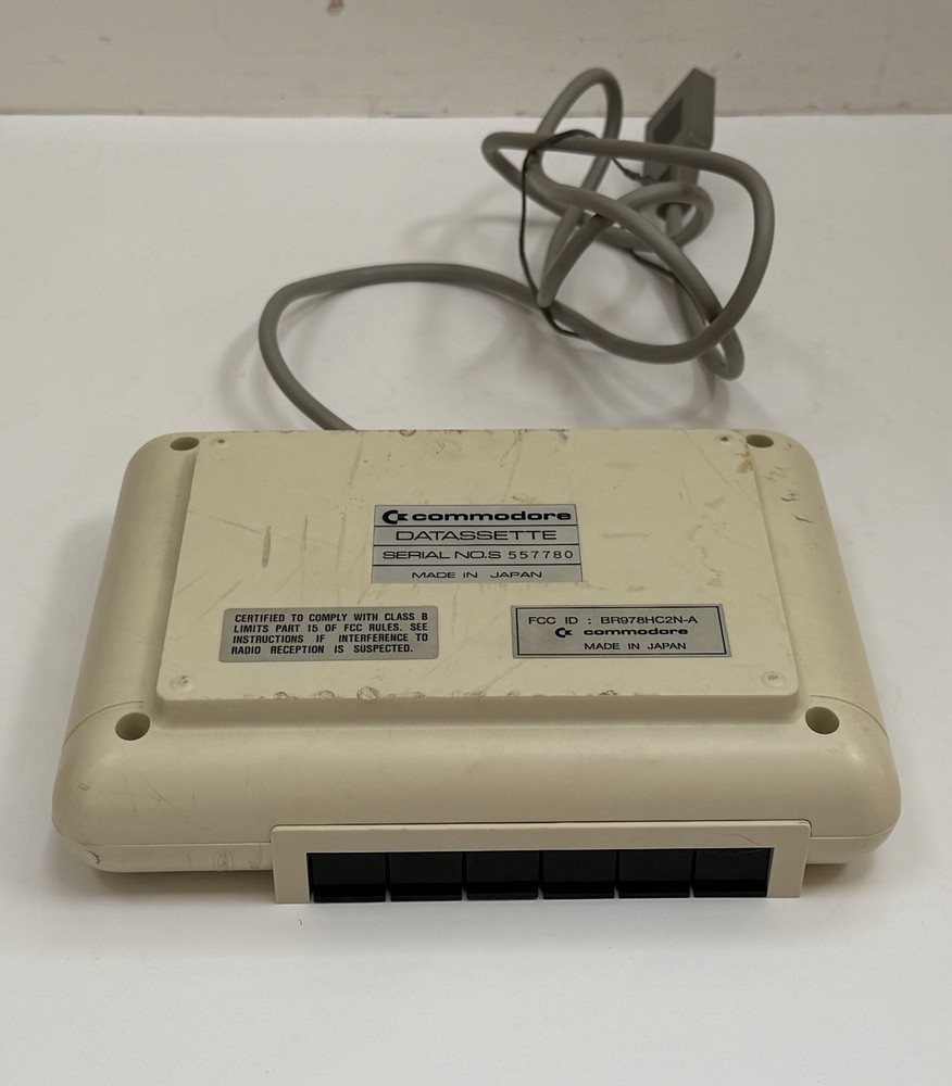 VINTAGE Commodore 64 Datassette 1530 Model C2N Cassette Unit Computer Accessory