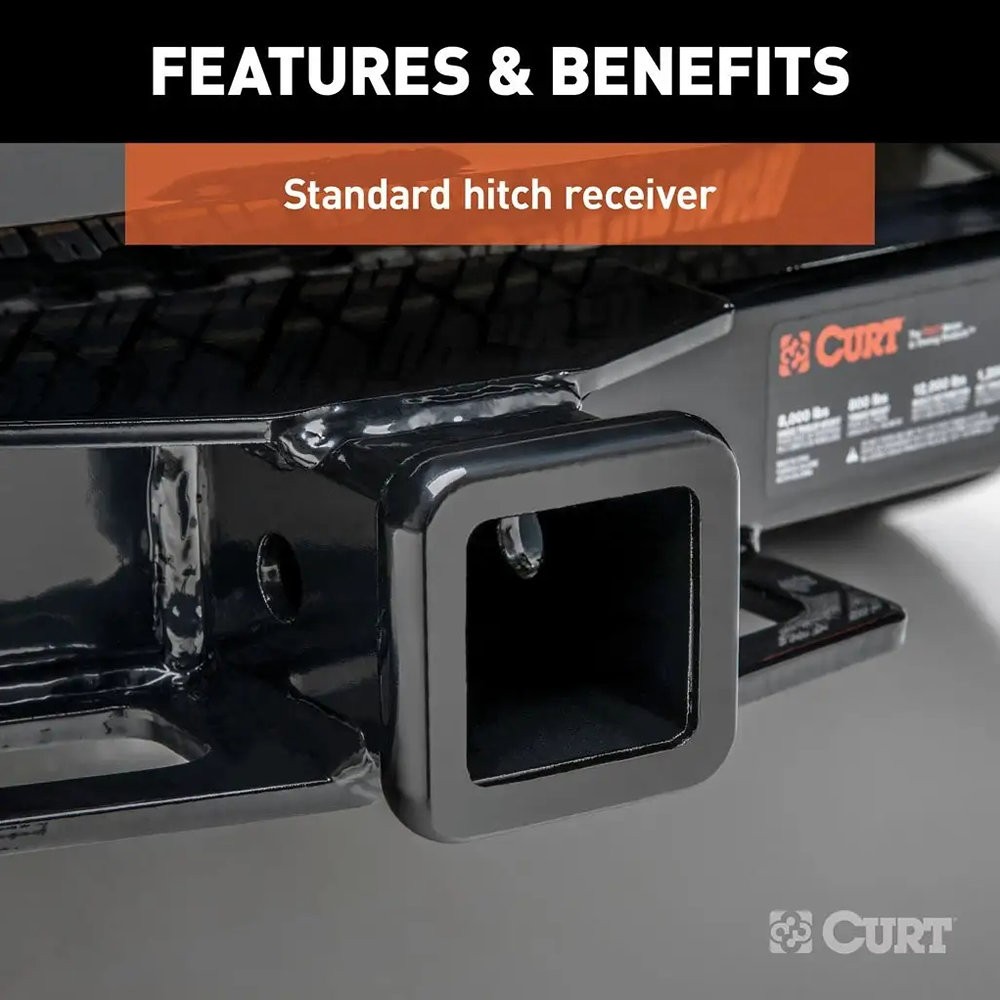 CURT Class 3 Exposed Front Trailer Hitch w 2" Receiver Opening