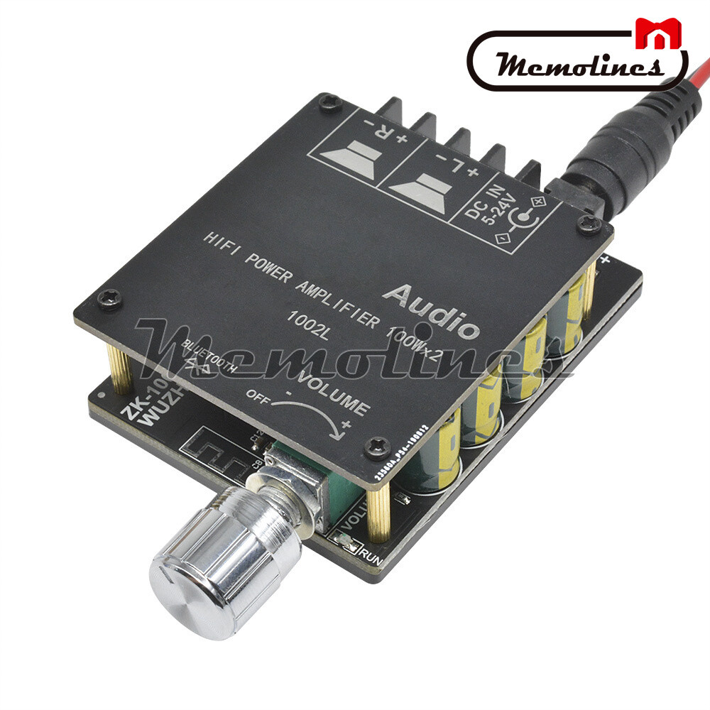 2x100W Mini 5.0 Bluetooth High Power TPA3116 Amplifier Board Adjustable Button