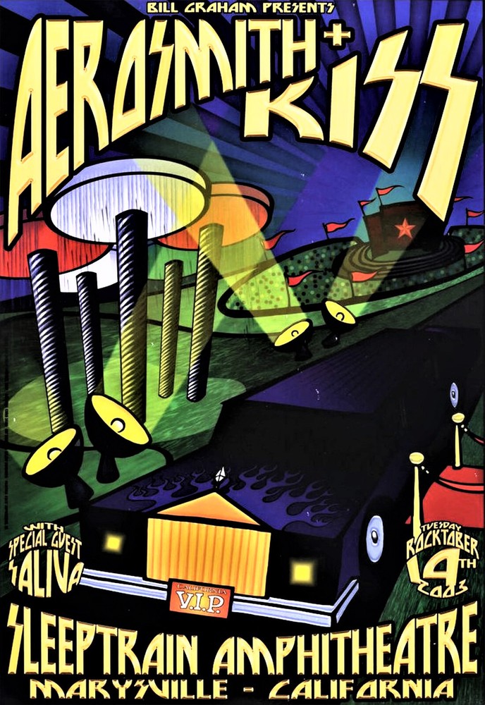 Aerosmith CONCERT POSTER 12"x18" Free shipping Sleeptrain