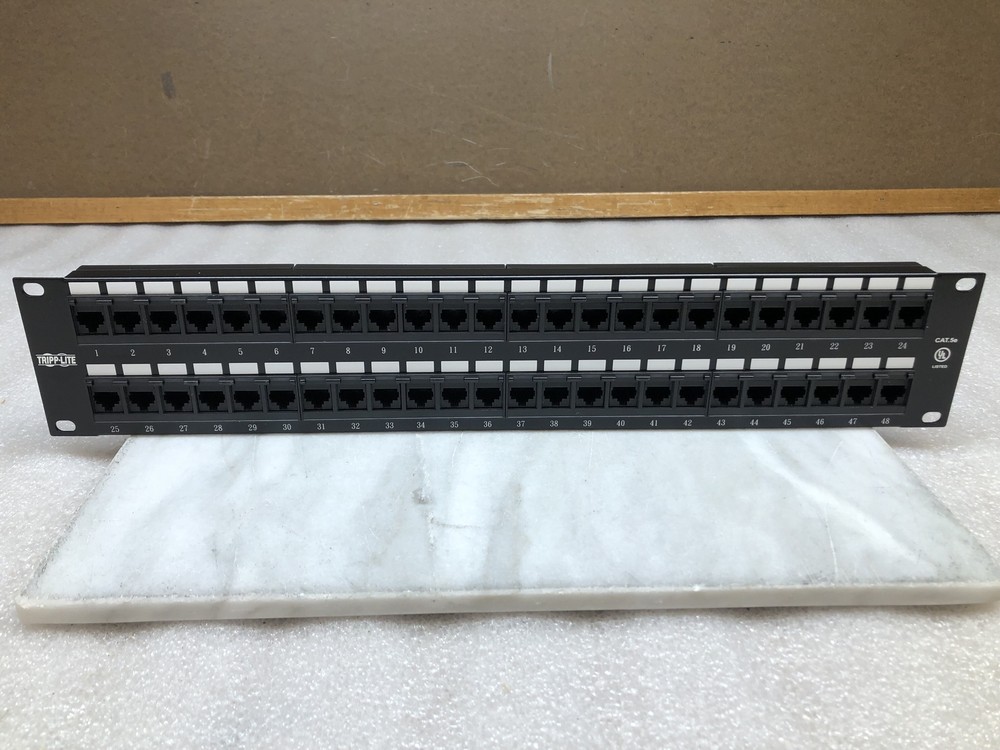 Tripp Lite Model:N052-048 Cat5e Patch Panel 568B-48 Ports OPEN BOX
