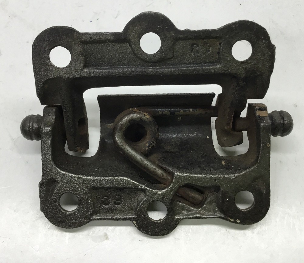 Antique Screen Door Cast Iron Spring Loaded Hinge …….[B13]