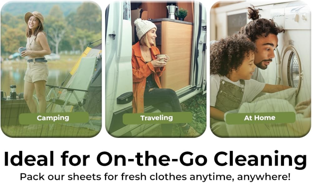 Laundry Deternt Sheets – Eco-Friendly, Hypoallernic, Plant-Based