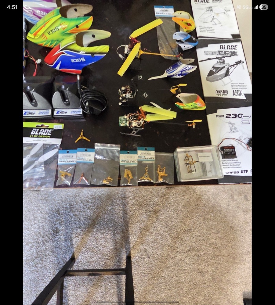 Blade RC helicopters used
