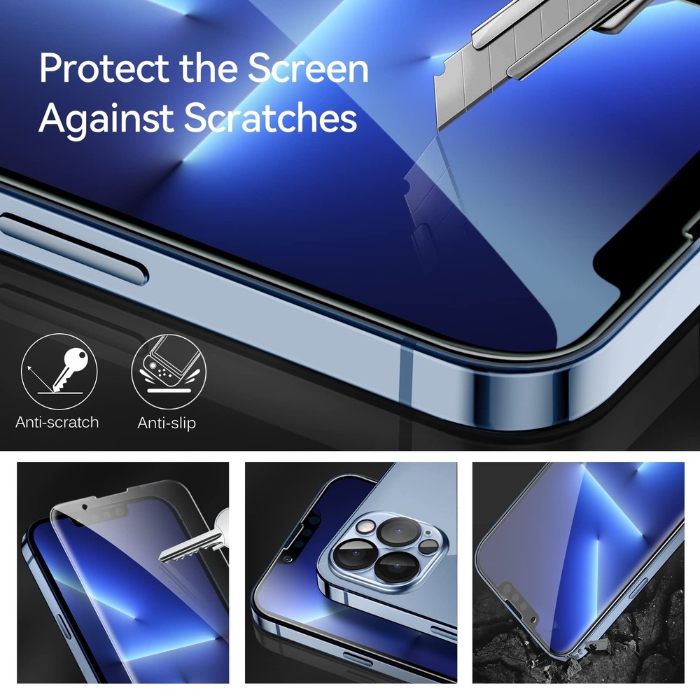 Iphone 13 Pro Max Screen And Camera Lens Protector Set 4 Screen 2 Lens Protec...