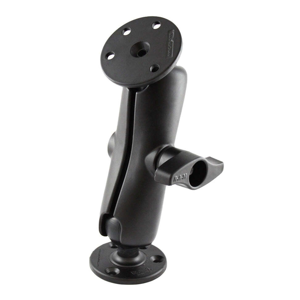 RAM-D-101U RAM Double Ball Mount with Two Large Round Pl...