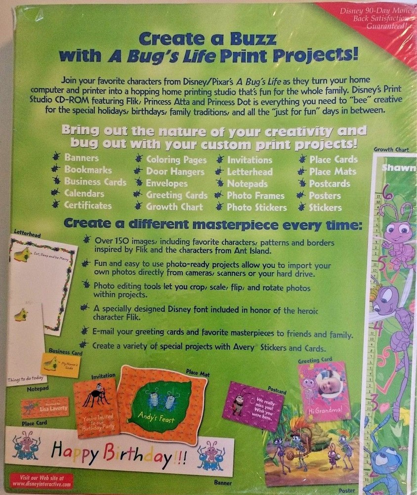 Disney's PRINT STUDIO a bug's life