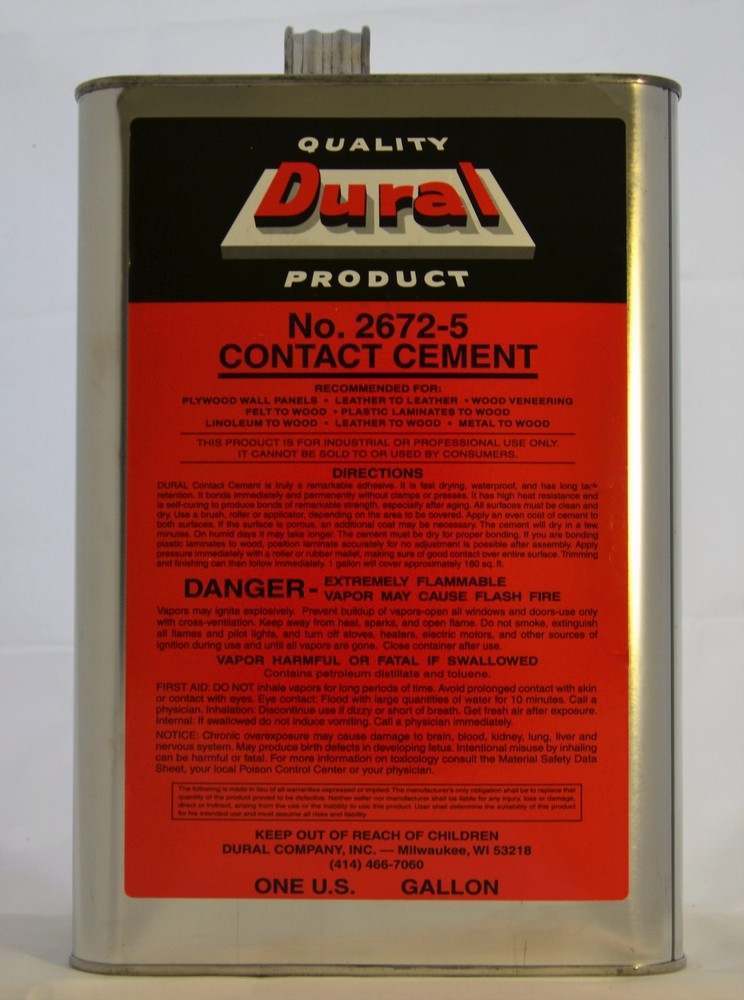Dural No. 2672-5 Contact Cement (Gallon) Adhesive no CA