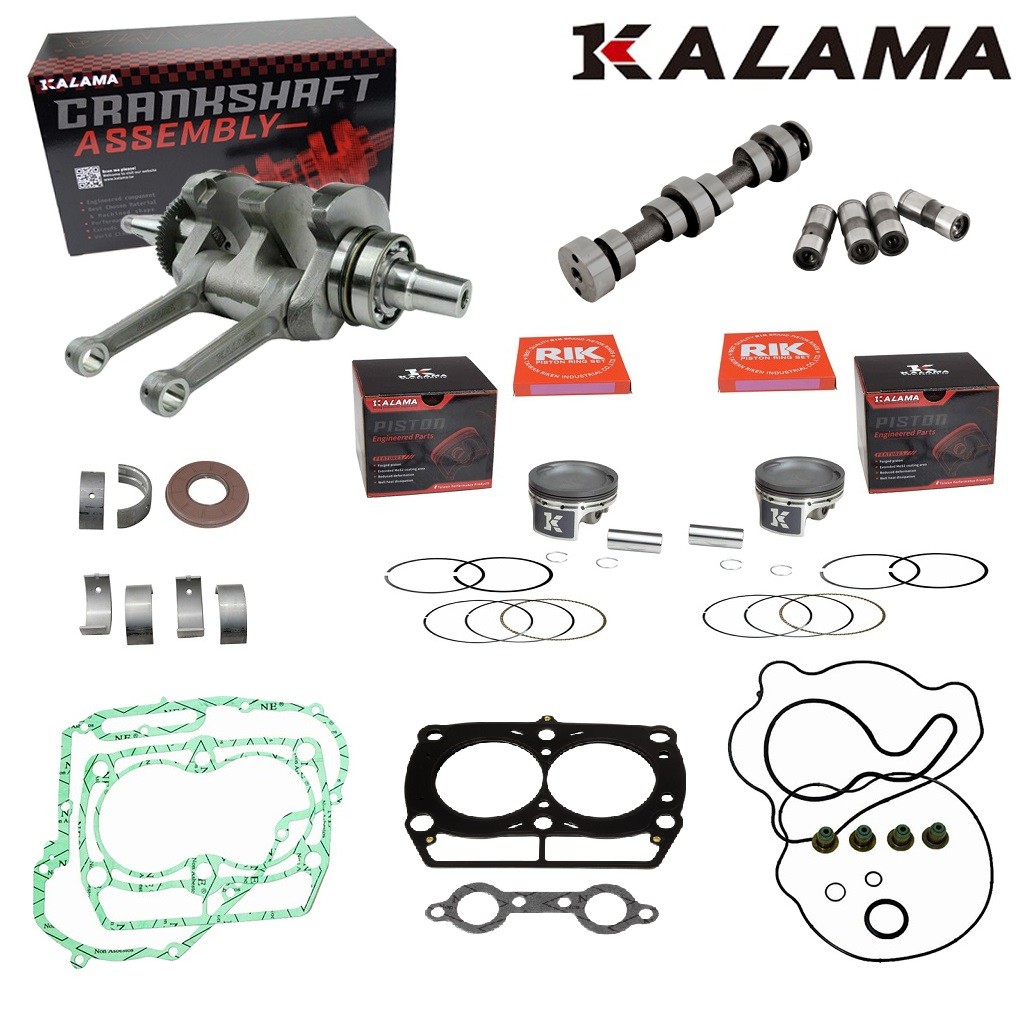 FOR POLARIS RZR RANGER SPORTSMAN 800 REBUILD ENGINE KIT CRANK CAM SHAFT PISTONS