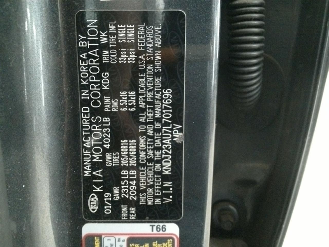 SOUL 2020 Fuse Box Cabin 104866525