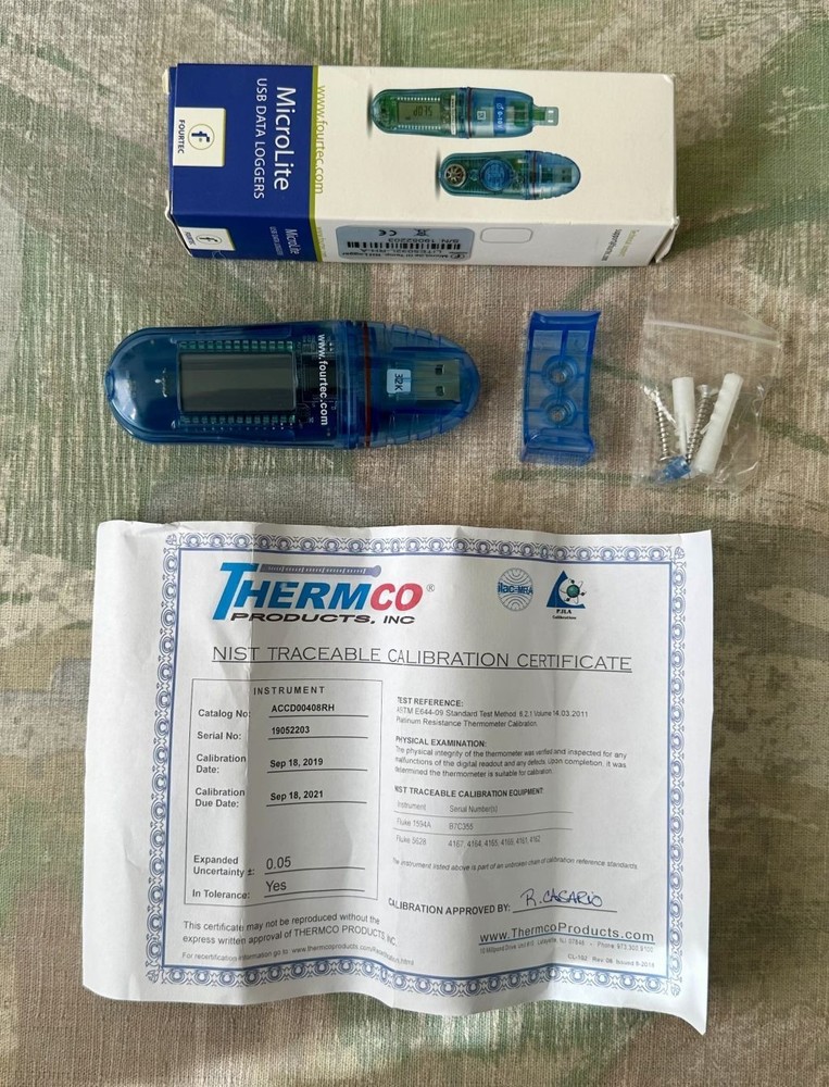 Fourtec MicroLite III Temperature/RH Multi-Use USB Data Logger LITE5032L-RH