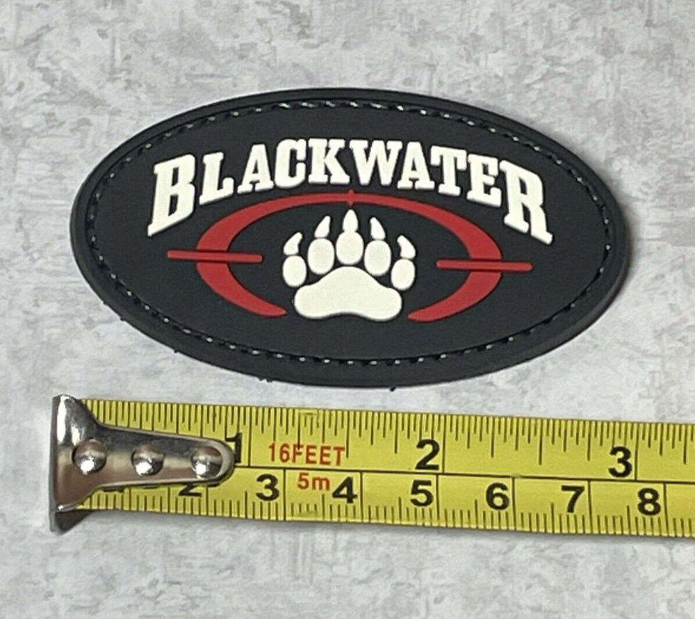Blackwater Security Patch PVC Rubber Tactical Morale Black Water Patch