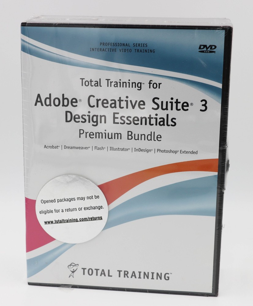 Total Training for Adobe Creative Suite 3 Design Essentials Premium Bundle - New