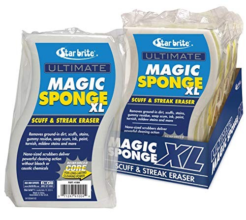 Star Brite 041008 Extra Large Magic Sponge 8 Pack Premium Melamine Scrubber