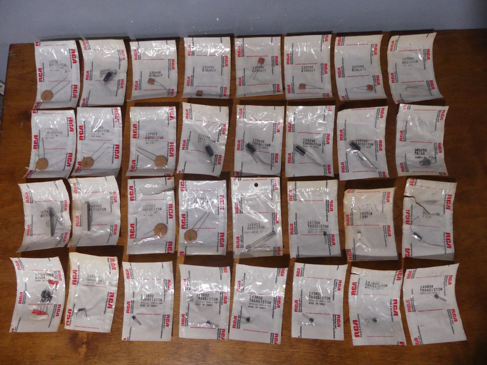 Huge RCA TV Stereo Radio Repair Capacitor Transistor Thermistor NOS Store Lot