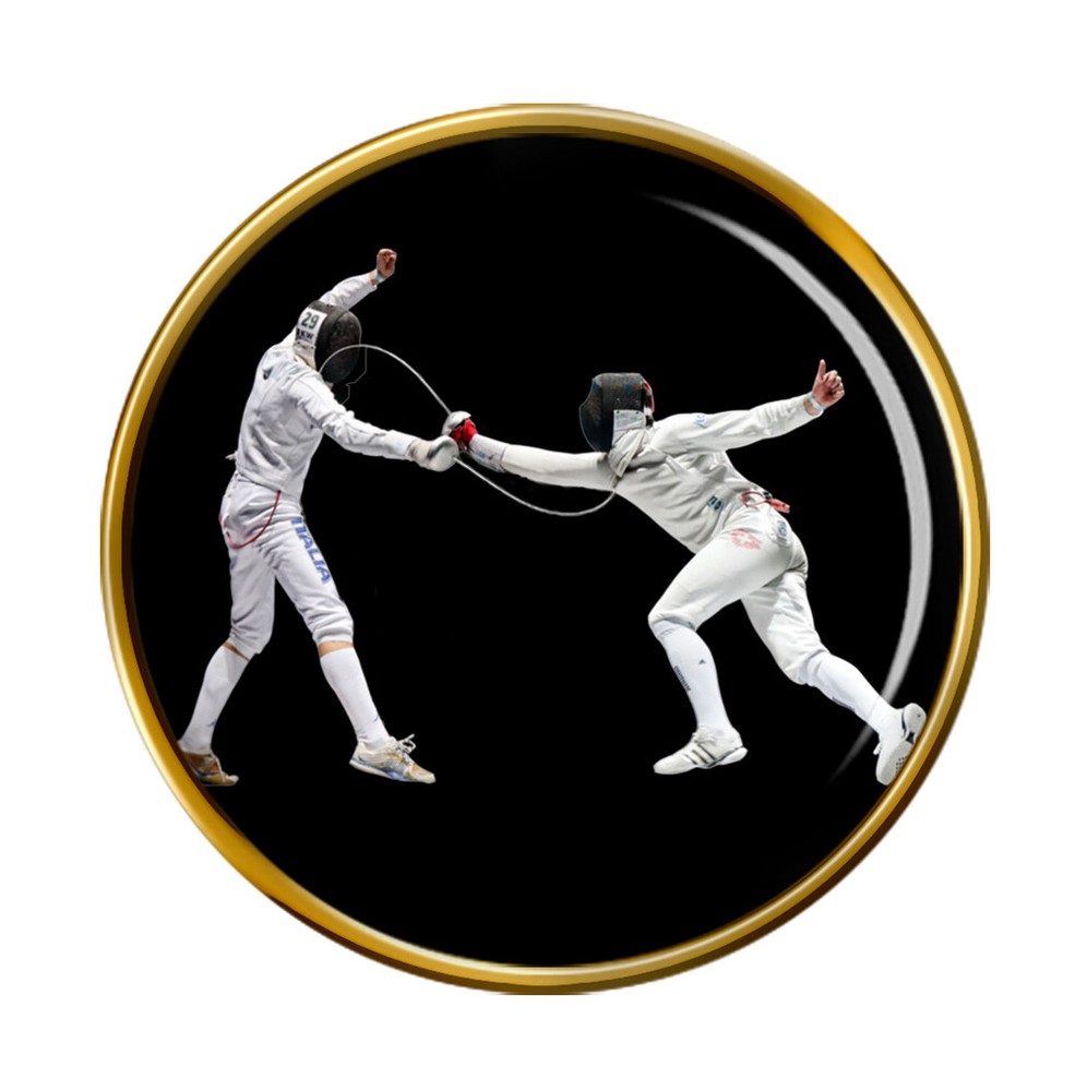 Fencing Pin Badge