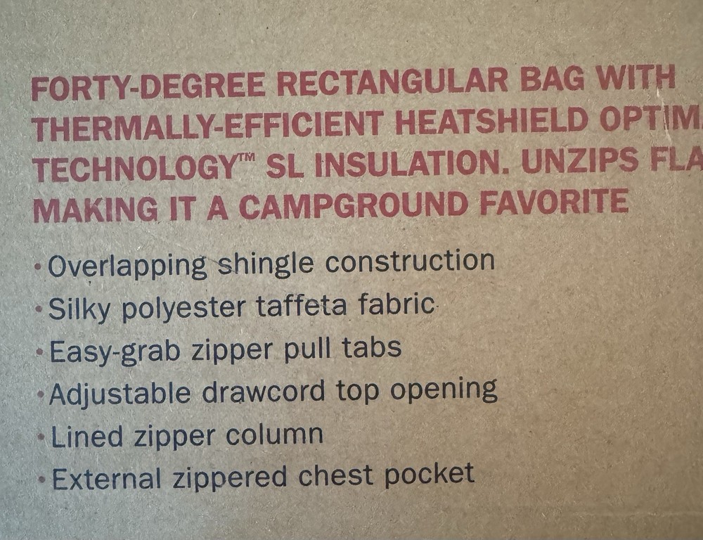 North Face Sleeping Bag NWT- Blue