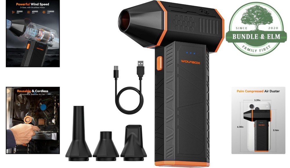 Durable Mini Air Duster with Efficient Dust Removal and Lightweight Design