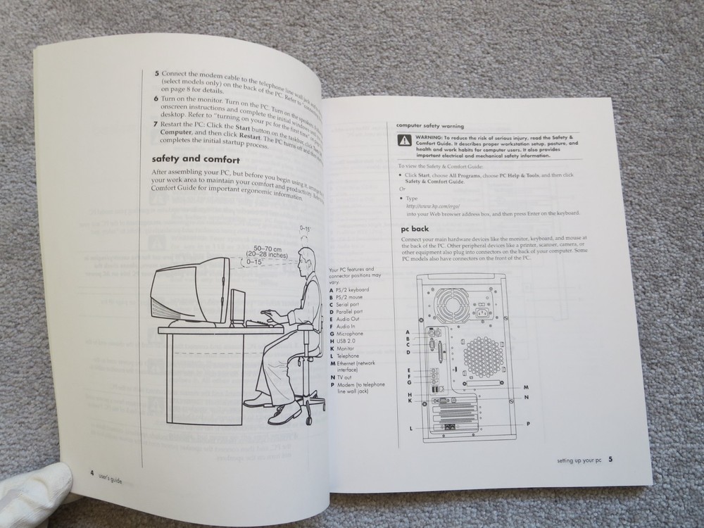 Computer Manual: . .HP Pavilion Home PC User Guide & Quick Setup Guide