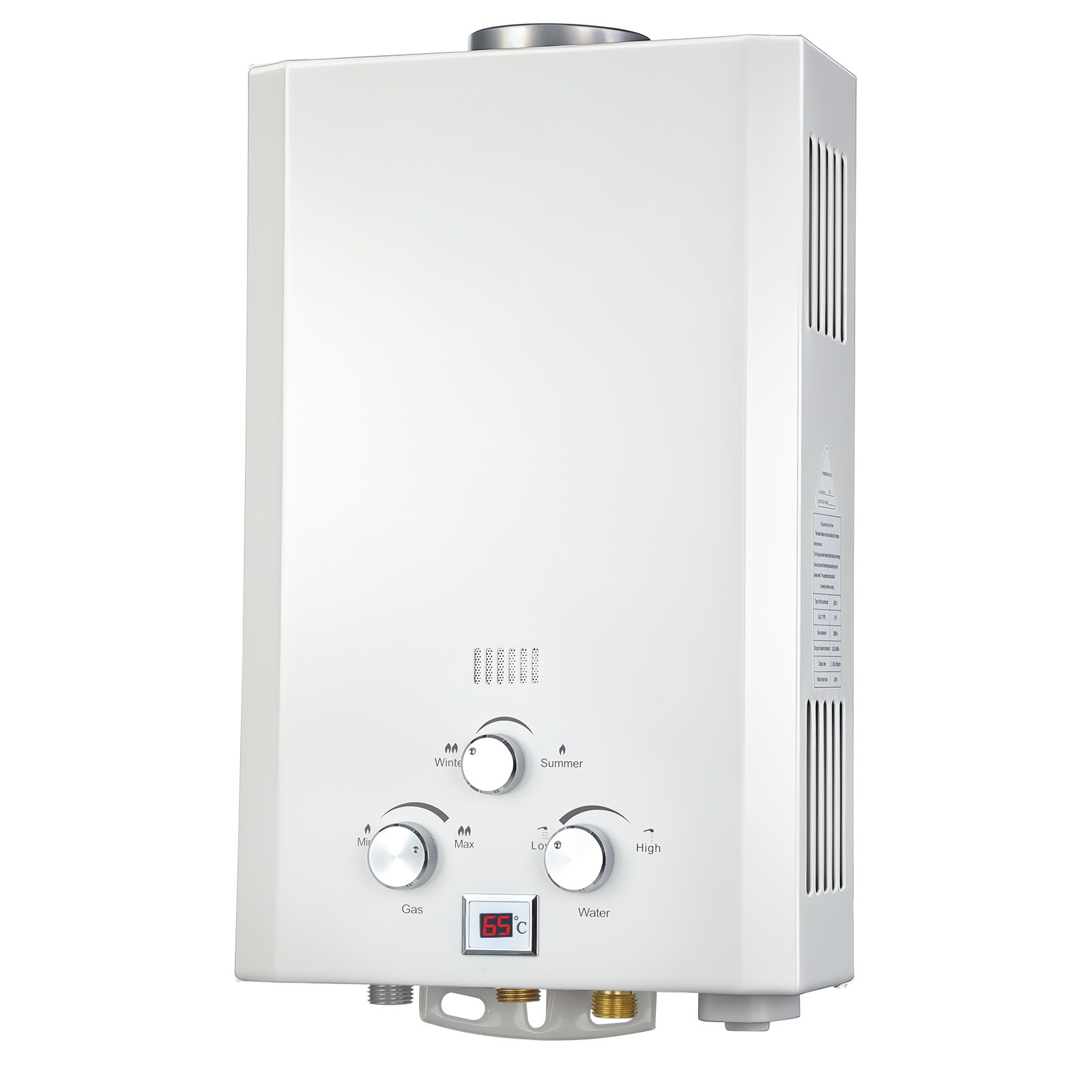 Tankless Propane Gas Hot Water Heater On-Demand Instant Gas Pressure 2800 Pa