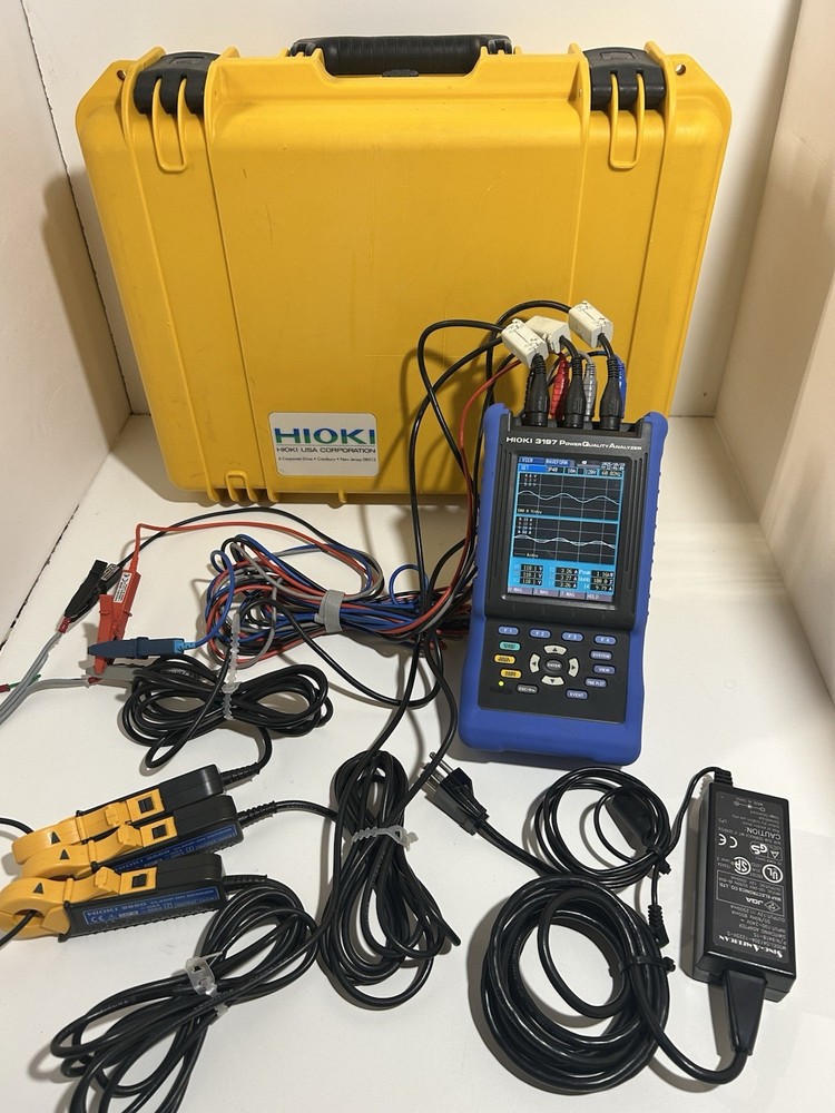 Hioki 3197 Three Phase HandHeld Power Quality Analyzer Meter