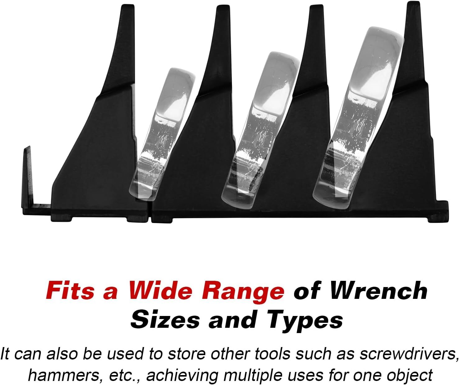 40X Magnetic Modular Wrench Organizer Compact Tool Storage Slots hold Tools SAE