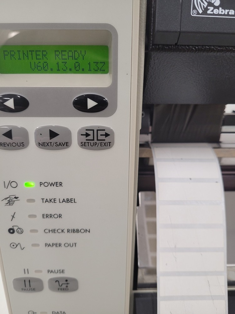 Zebra Model 110 XiIII Plus Thermal Label Printer Lab