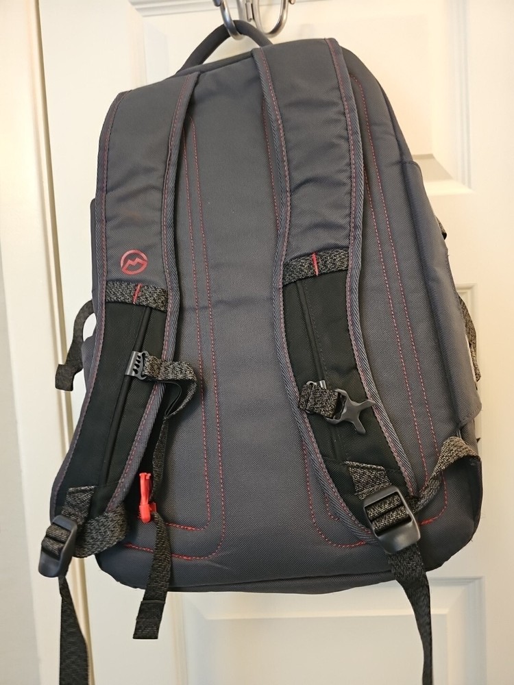 Nathan Kinney Outdoor Backpack Graycwith Red