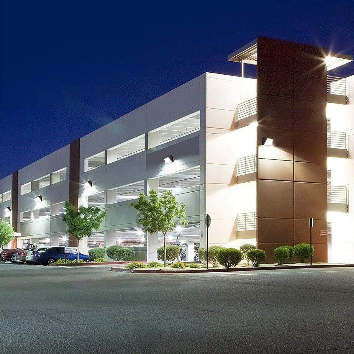 100W LED OUTDOOR WALL PACK High Voltage (AC 347-480V) 5000K Glass Lens