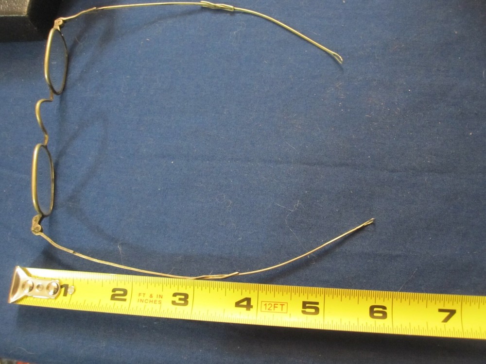 Antique Eye Glasses with Sliding Frames in Case - Nicely cared for