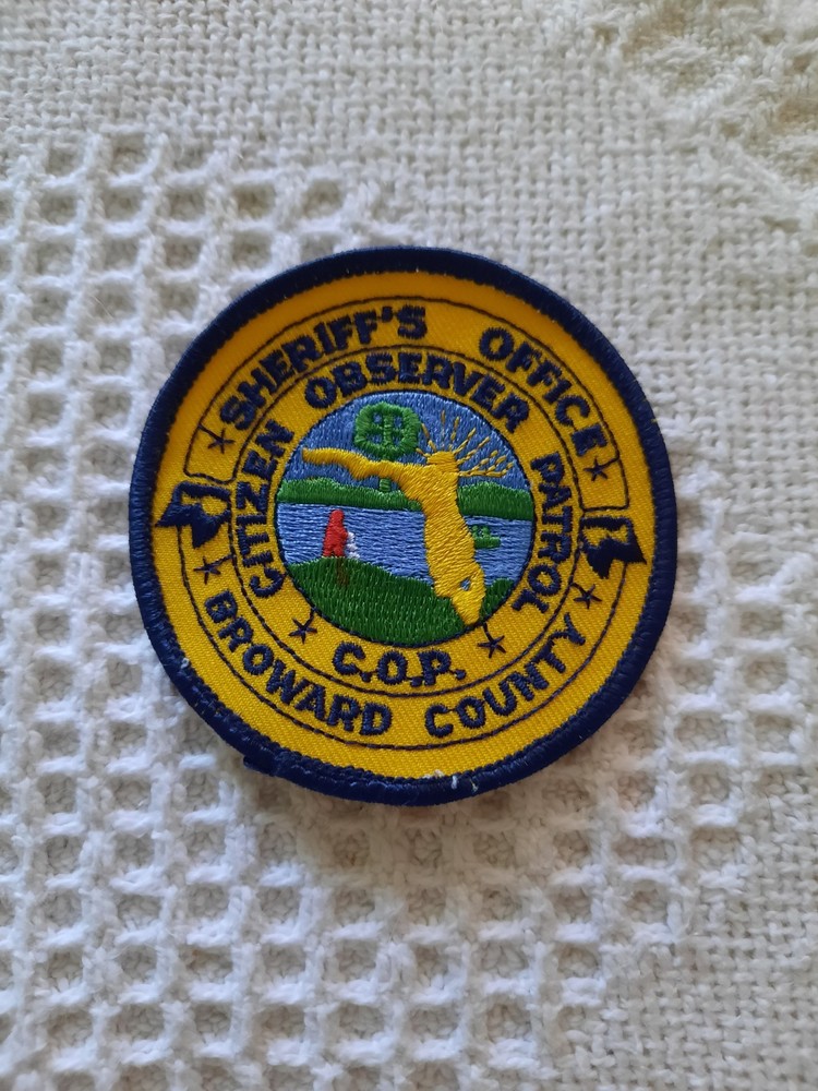 Broward County FL Sheriff's Office Citizen Observer Patrol Patch
