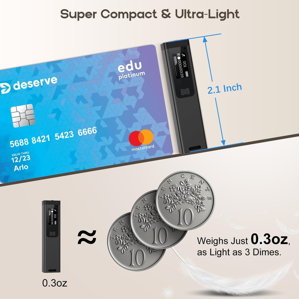Mini Digital Voice Recorder - 1536Kbps Activated with Noise...