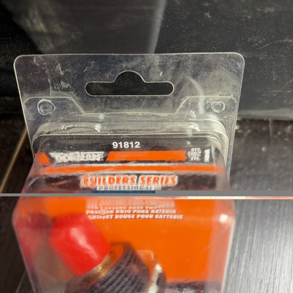 Dorman 91812 Red Battery Bulkhead Pass Through Connector