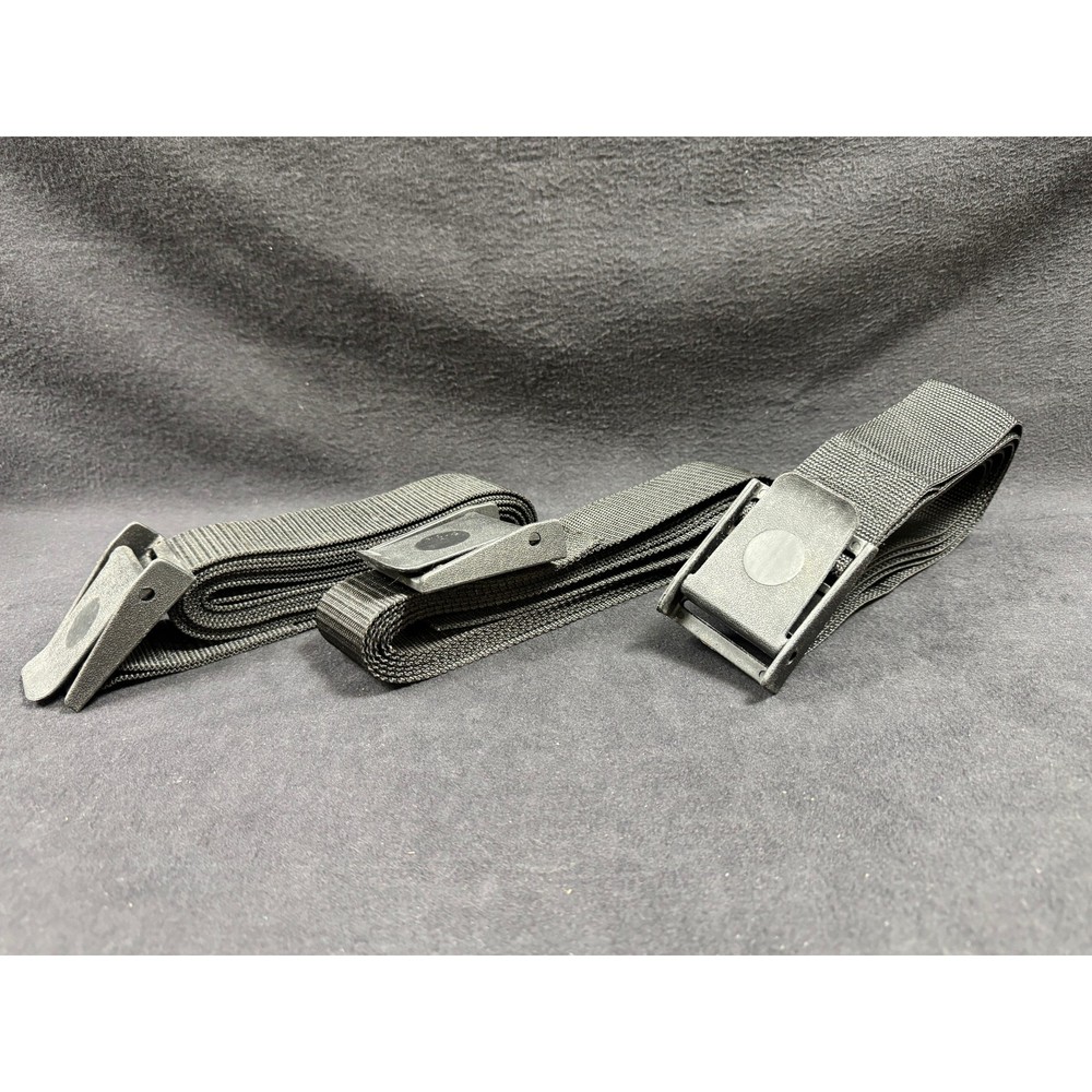 Qty. 3 Polyester Straps With Plastic Cam Buckle 140" x 2"