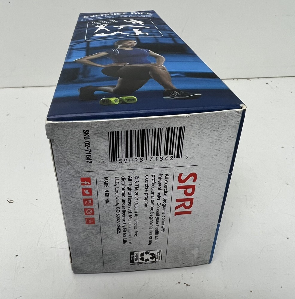 SPRI Exercise Dice (6-Sided) - Game for Group Fitness & Exercise Classes