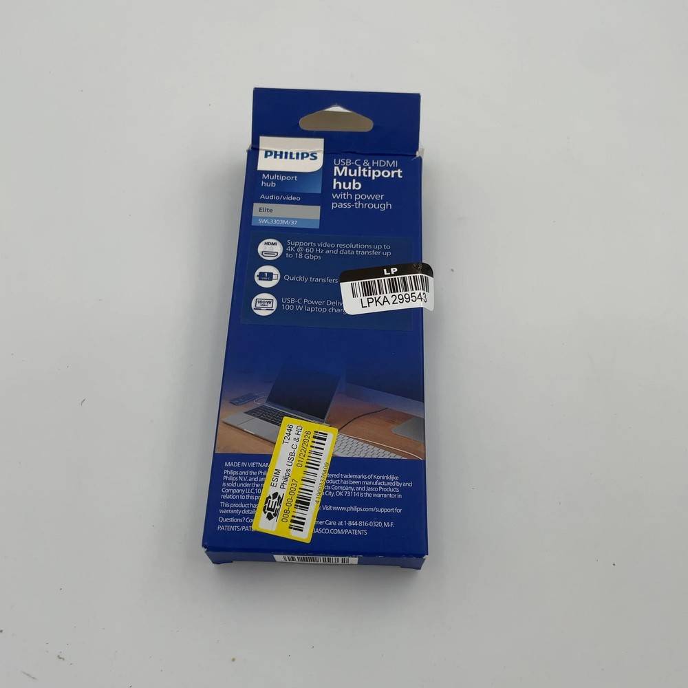Philips USB-C & HDMI Hub with Power Delivery