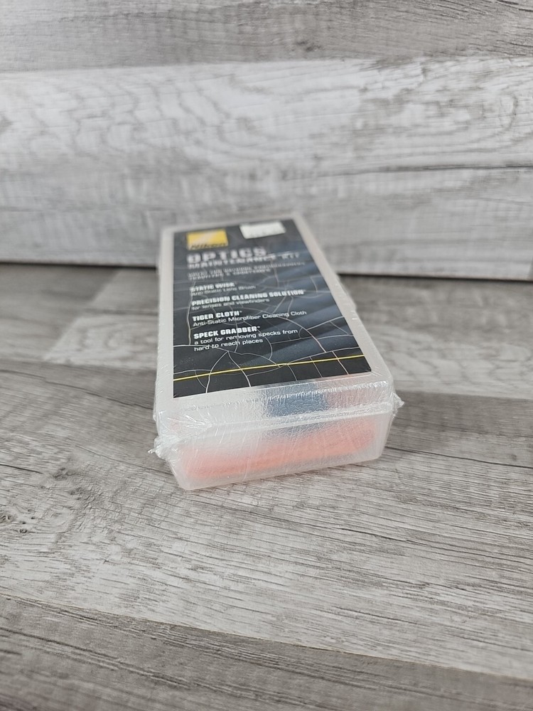 Nikon Optics Maintenance Kit Static Wisk, Cleaning Solution, Cloth, Speck Grab