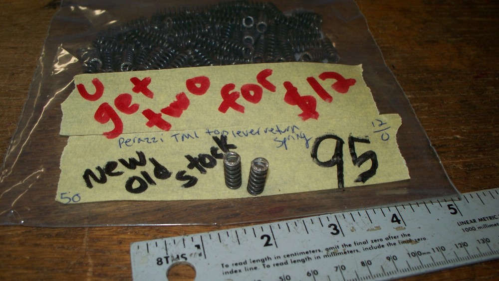 Perazzi, TM1 model, 2 top lever return springs