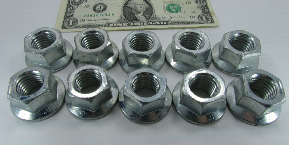 Lot 10 Prevailing Torque 3/4-10 Flanged UNC Hex Lock Nuts Distorted Thread G UNA