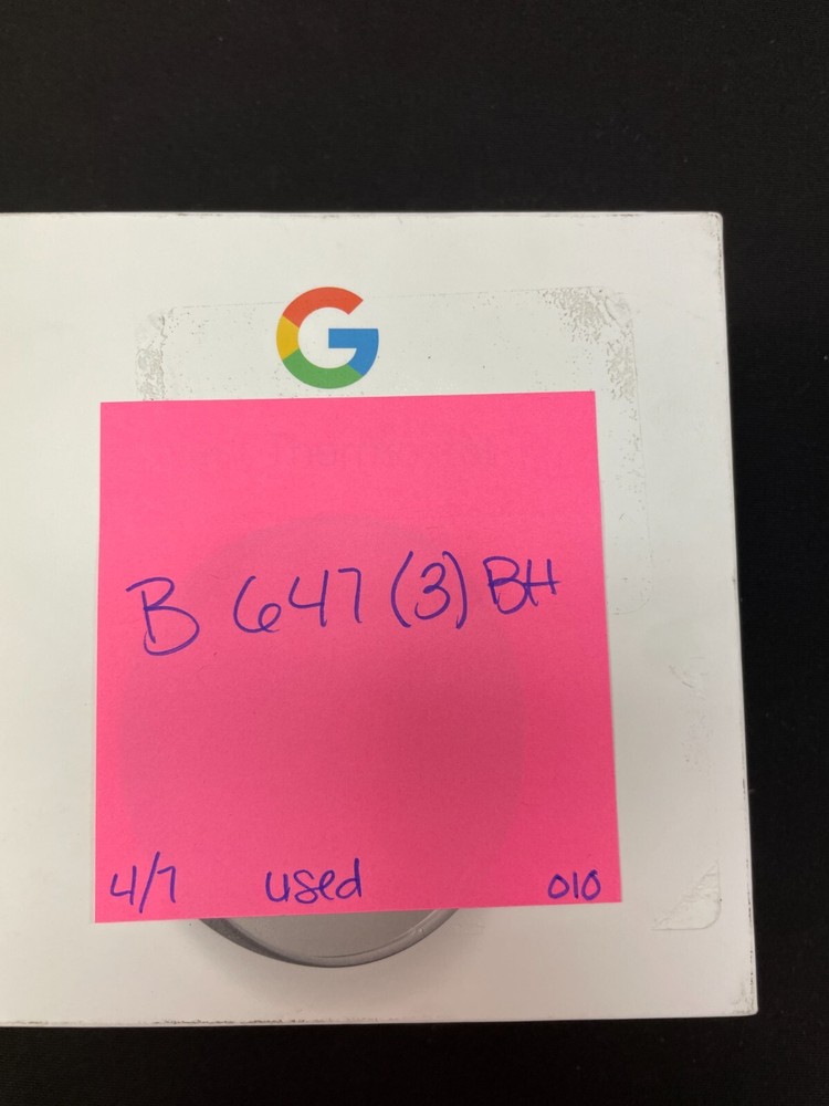 Google Nest G4CVZ Black Programmable Round App Control Bluetooth Thermostat