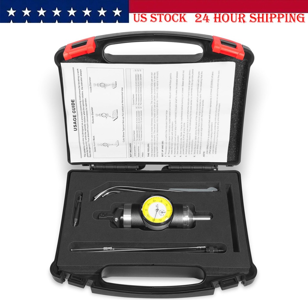 Coaxial Centering Indicator Co-Ax Precision Milling Machine Test Dial .0005 CNC