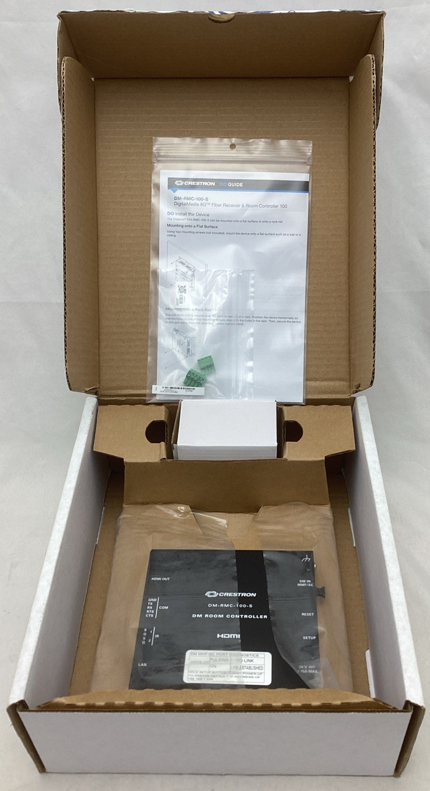 CRESTRON DM-RMC-100-S 8G Fiber Receiver & Room Controller ~ New