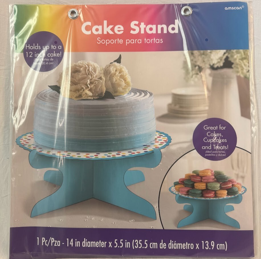 Amscan Cardboard Decorative Cake Stand (14" Diameter)